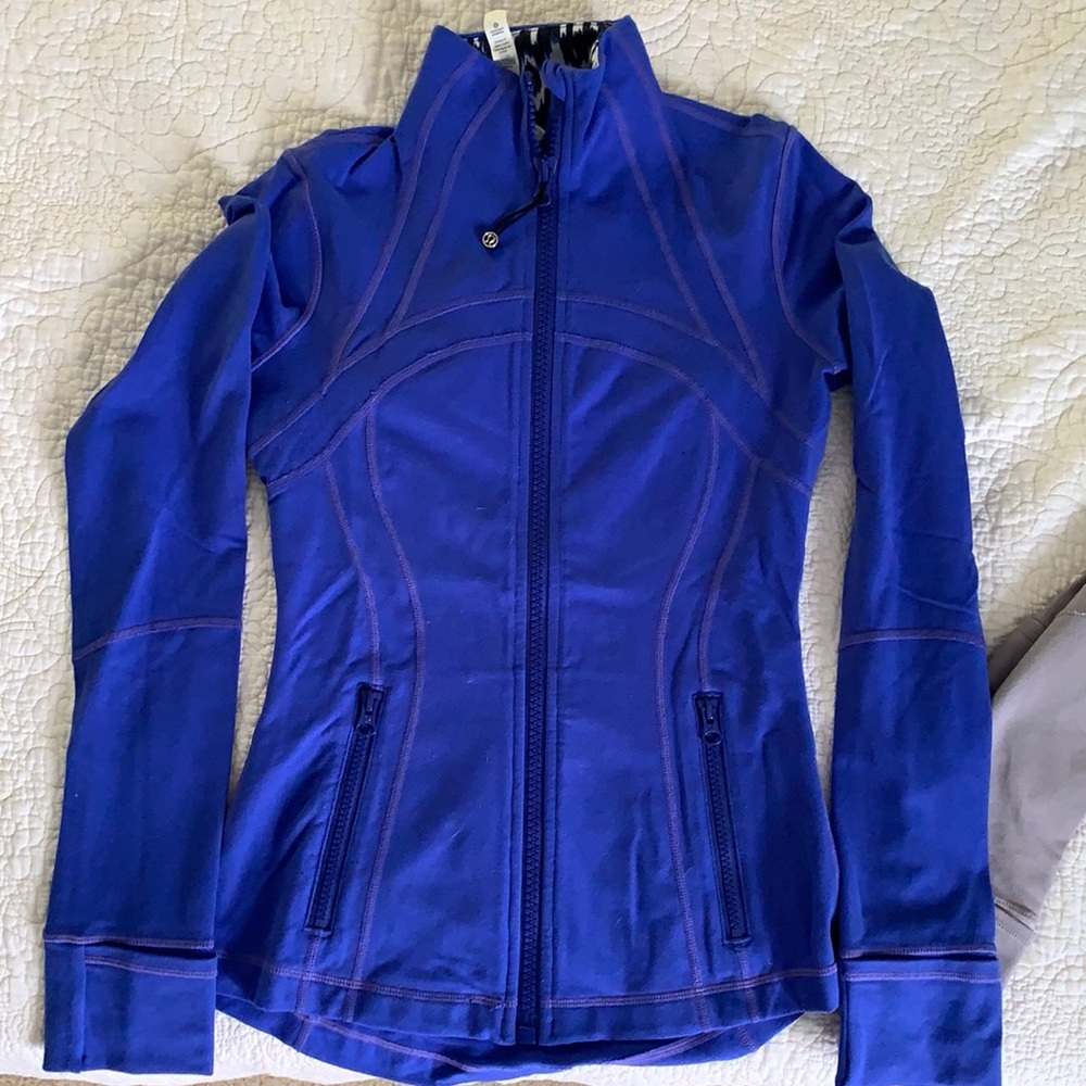 Lululemon zip-up jacket - cobalt blue